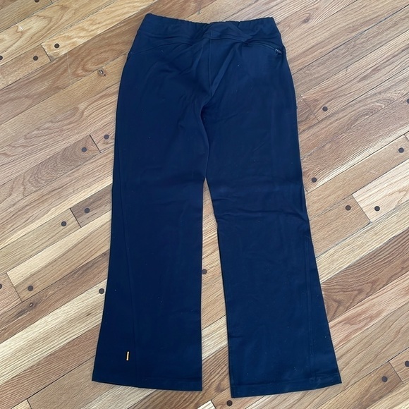Lucy Black Women M Petite MP Wide Leg Track Athletic Lounge Gym Pants - Picture 4 of 6
